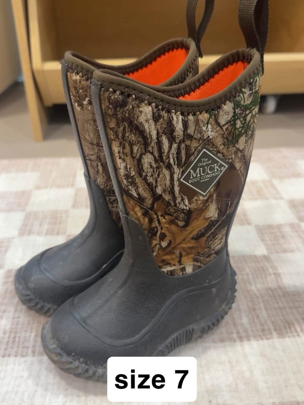Muck Boot Company Kids' Camo & Orange Pull-On Boots